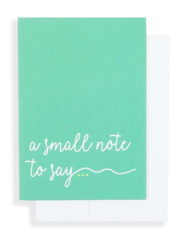 A Small Note to Say Mini Greeting Cards