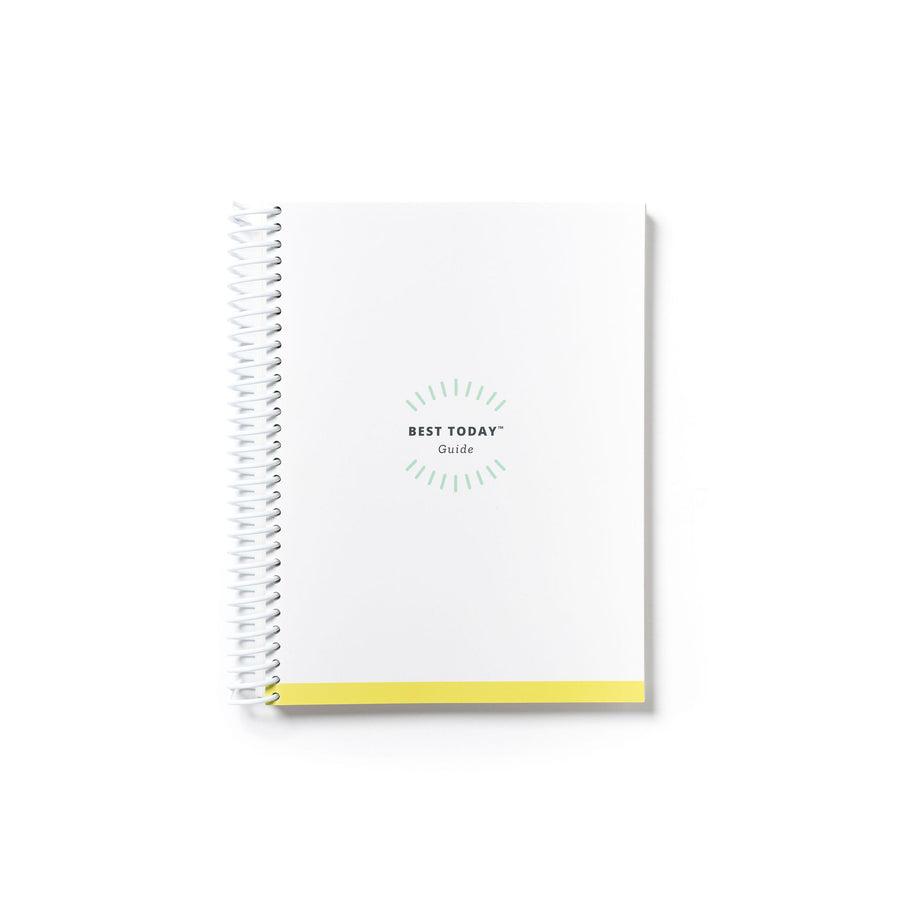 White spiral 14-week paper guide you need to plan your weeks and days all in one place. 